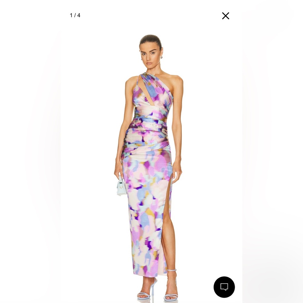 NICHOLAS Brielle Draped Asymmetric Gown
